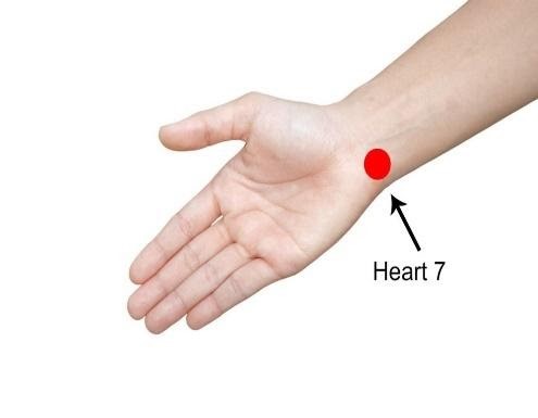 acupressure point heart 7